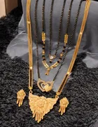 Combo of 4 Pcs Mangalsutras with Earrings Set for Women 