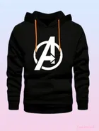 Fleece Printed Hoodie for Men 