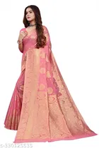 Chanderi Cotton Zari Woven Saree for Women 
