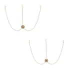 Gold Plated Mang TikKa for Women & Girls, Pack of 1