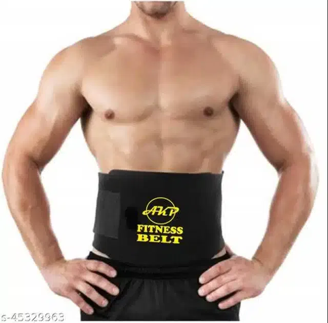 Sweat Belt for Unisex (Black, Free Size)