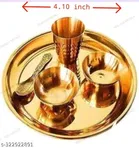 Brass Bhog Plate Set 
