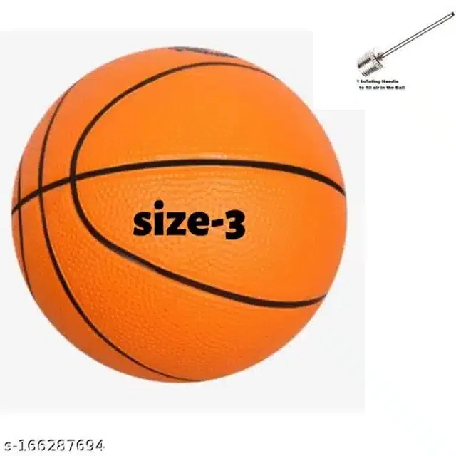 Rubber Basketball (Size 3, Multicolor)