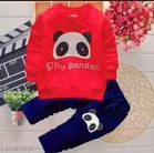 Hosiery Cotton Full Sleeves T-Shirt with Pant Clothing Set for Kids 