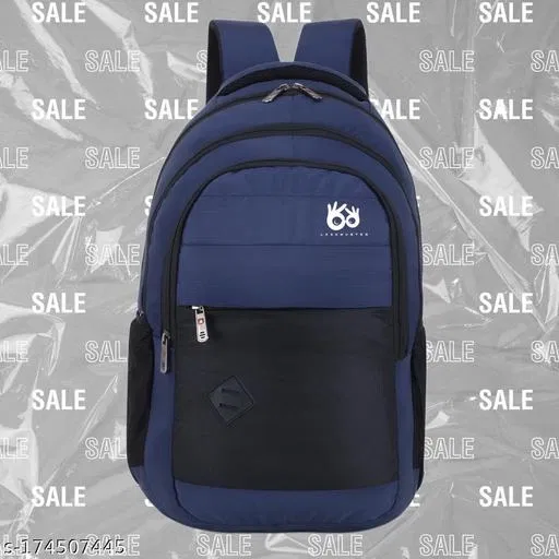 Nylon Backpack for Men & Women, Blue