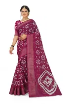 शारदा क्रिएशन कॉटन प्रिंटेड साड़ी विद ब्लाउज 