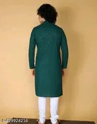 Embroidered Mandarin Neck Kurta for Men 