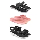 Combo of Flats with Slippers & Sandals for Women 