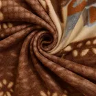 Homewatica Woollen Winter Double Bedsheet 90x90inc Dark Brown Floral