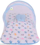 Nylon Bed for Baby (Free Size, Sky Blue Blue)