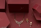 Alloy Mangalsutra with Earrings for Women 