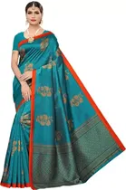 Art Silk Printed Saree for Women 