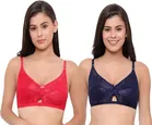 Cotton Blend Non Padded Bra for Women 