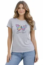 Cotton Blend Printed T-shirt for Men, Grey 
