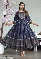 Rayon Kurti for Women, Blue 