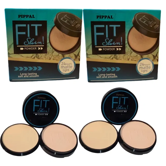 Pippal Fit Skin Powder Compact (20 g, Pack of 2)