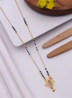 Alloy Gold Plated Mangalsutra for Women, Gold
