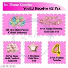 65 Pcs 4th Birthday Decoration kit, Multicolour, Set of 1