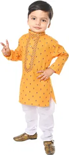 Cotton Printed Kurta & Pajama Set for Boys 