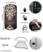 KANUSHI Industries® Fridge/Refrigerator Cove + 1 Pc microwave cover + 2 Pc handle cover + 4 pc Fridge Mats