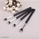 4 Pcs Makeup Brushes Cosmetic Tool Eye Shadow Foundation Blending Brush Fiber Bristle Cosmetic Brush 