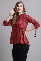 Cotton Printed Top for Women 