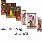 MDF 2 Pcs Designer Wall Painting for Home & Office 