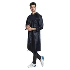 Solid Overcoat with Hoods and Side Pocket Raincoat for Men 