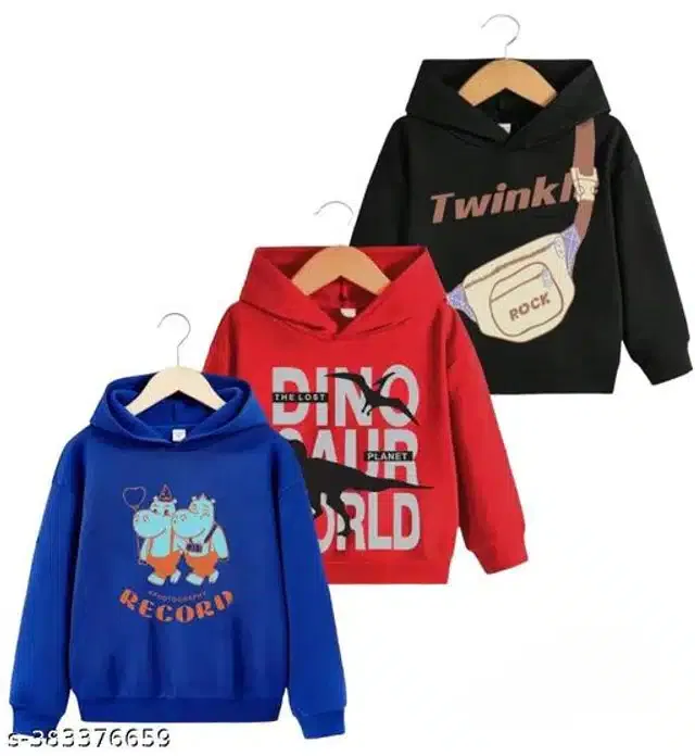Full Sleeves T-Shirt for Boys (Multicolor, 0-1 Years) (Pack of 3)