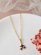 Gold Plated Chain & Pendant for Women & Girls 