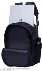 Polyester Backpack for Men & Women, Black