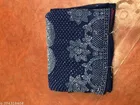 Vichitra Silk Printed Saree For Women, Navy Blue
