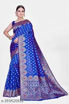 Banarasi Silk Zari Woven Saree for Women 