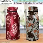 KANUSHI Industries® Designer LPG Gas Cylinder Cover Set of 2Pc 