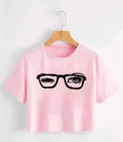 Printed Crop T-shirt for Women 