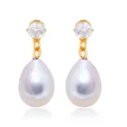 Vighnaharta Fancy Wear Cz Alloy White Drop Earring 