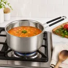 सिंपलहोम हल्के वज़न का स्टील सॉस पैन, 1500 ml, 18cm
