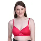 Cotton Blend Solid Push Up Bra for Women 