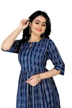 A-Line Crepe Kurti for Women 