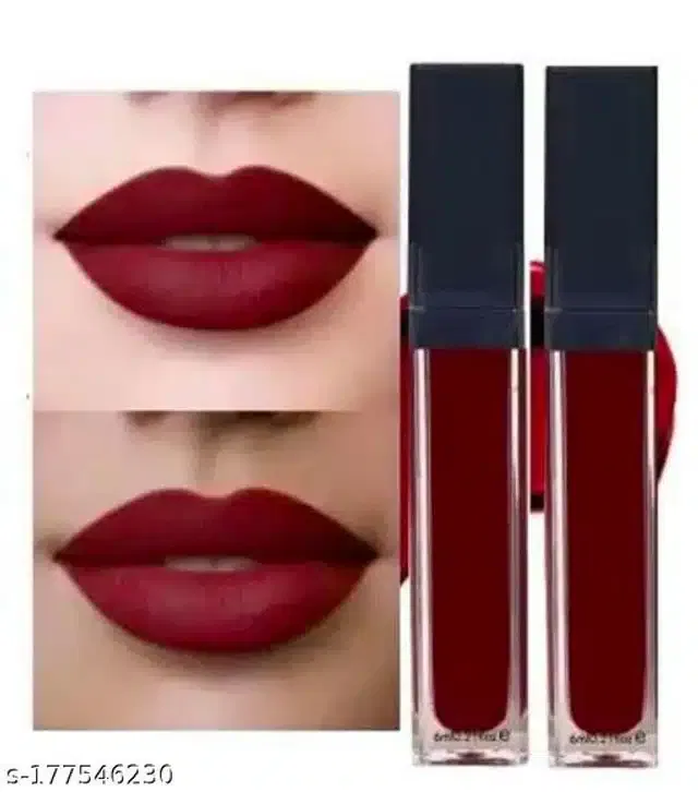 Matte Me Liquid Lipsticks (Maroon, Pack of 2)