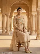 Embroidered Kurta Set for Women 