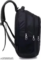 Polyester Backpack for Men & Women, Black