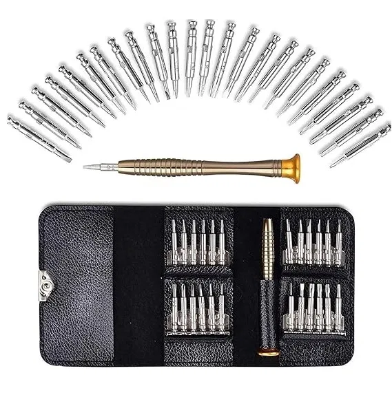 Stainless Steel 25 in 1 Screwdriver Tool Kit (Multicolor, Set of 1)