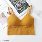 Cotton Bra for Women, Yellow 