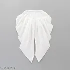 Cotton Blend Solid Dhoti for Boys (2-3 Years, White)