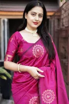 Banarasi Woven Silk Blend Saree for Women 