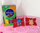 Synthetic 2 Pcs Rakhi with Chocolate 