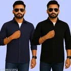 Polycotton Solid Shirts for Men, Multicolor 