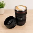 KS Camera Lens Coffee Mug with Plastic Lid 
