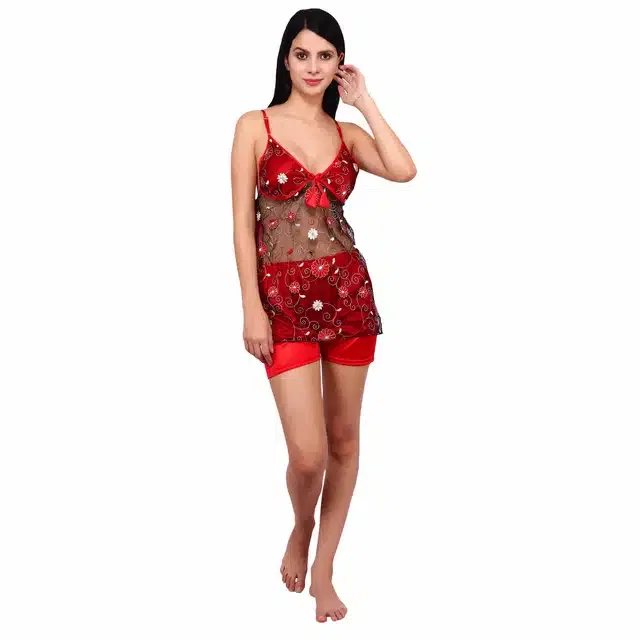 Babydolls for Women (Red, Set of 1)